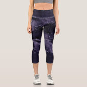 Leggings Capri Moody Agate | Midnight Indigo Deep Purple Glam (Recto)