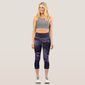 Leggings Capri Moody Agate | Midnight Indigo Deep Purple Glam (Recto)