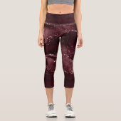 Leggings Capri Moody Agate | Vin Bordeaux Sangria Merlot Maroon (Recto)