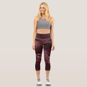 Leggings Capri Moody Agate | Vin Bordeaux Sangria Merlot Maroon (Recto)