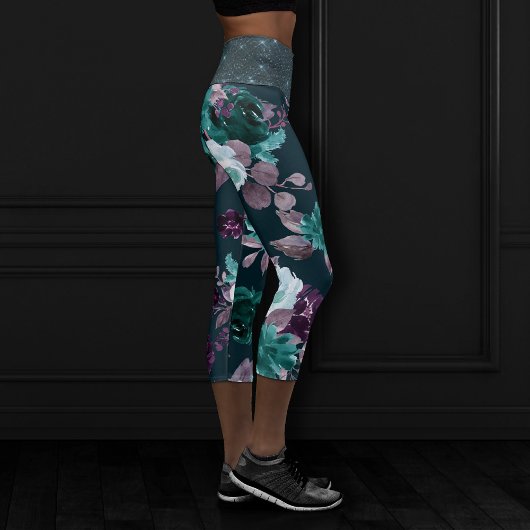 Leggings Capri Moody Boho | Chimmer Turquoise violet profond Turq