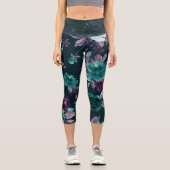 Leggings Capri Moody Boho | Chimmer Turquoise violet profond Turq (Recto)