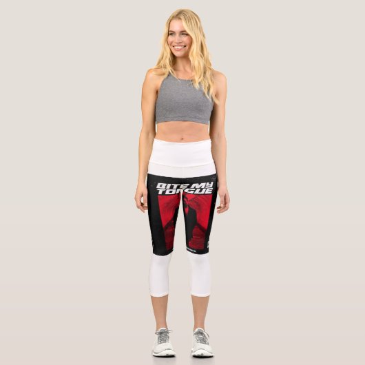Leggings Capri mordre ma langue (Recto)