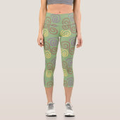 Leggings Capri Mosaïque de tourbillon doux (Recto)