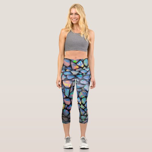 Leggings Capri Mosaïque d'opale1 (Recto)
