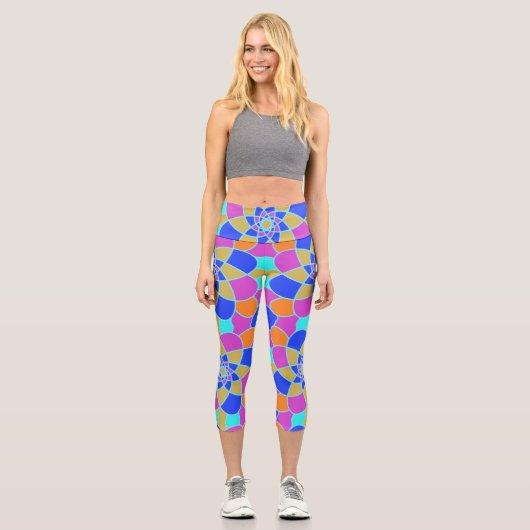 Leggings Capri Mosaïque par Rino (Recto)