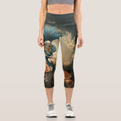 Leggings Capri Moss Green Regal Anthropomorphique Peacock Victori (Recto)