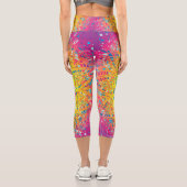 Leggings Capri Motif-2 haut-taille Capris (Verso)