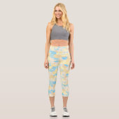 Leggings Capri Motif à points boho (Recto)