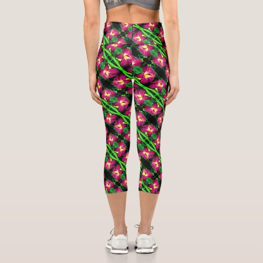 Leggings Capri Motif Abstrait (Verso)