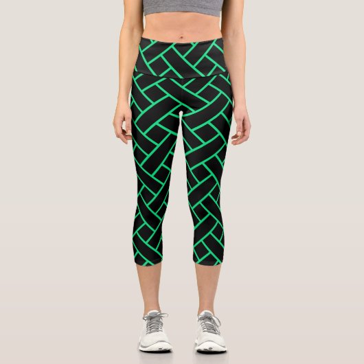 Leggings Capri Motif Abstrait coloré (Recto)