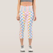 Leggings Capri Motif Abstrait coloré (Recto)
