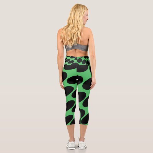 Leggings Capri Motif Abstrait coloré (Verso)