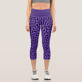 Leggings Capri Motif Abstrait coloré (Recto)