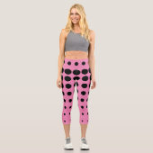 Leggings Capri Motif Abstrait coloré (Recto)