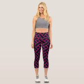 Leggings Capri Motif Abstrait coloré (Recto)
