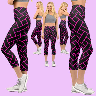 Leggings Capri Motif Abstrait coloré