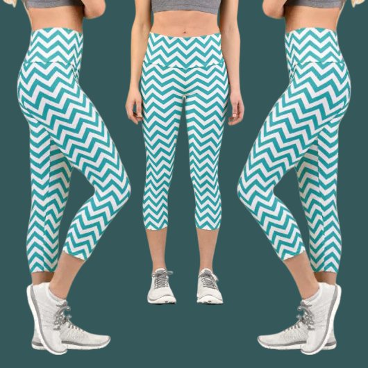 Leggings Capri Motif Abstrait coloré