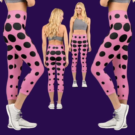 Leggings Capri Motif Abstrait coloré