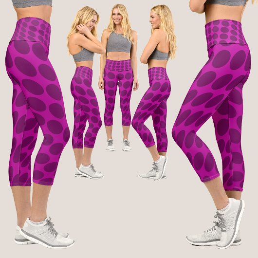 Leggings Capri Motif Abstrait coloré