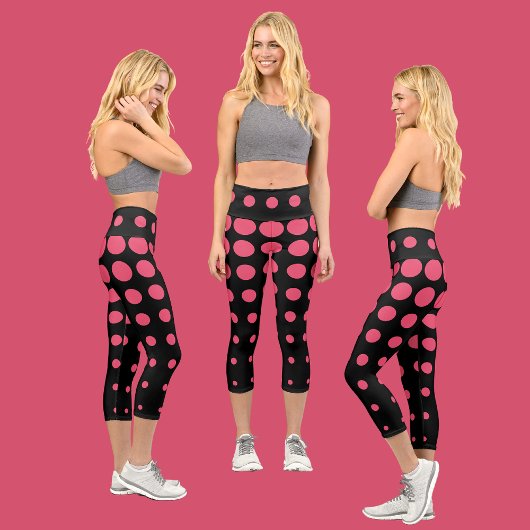 Leggings Capri Motif Abstrait coloré