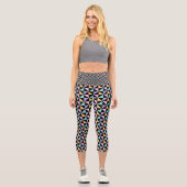 Leggings Capri Motif Abstrait coloré (Recto)