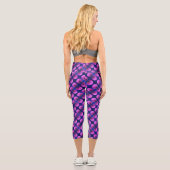 Leggings Capri Motif Abstrait Fleur sauvage Red Clover (Verso)