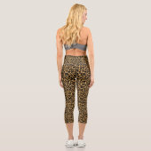 Leggings Capri Motif animal Empreinte de léopard (Verso)