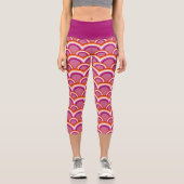 Leggings Capri Motif arc-en-ciel du drapeau de la fierté lesbienn (Recto)