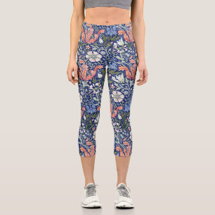 Leggings Capri Motif Art Nouveau floral de William Morris Compton