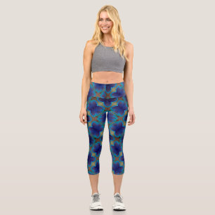Leggings Capri motif boho de style vintage