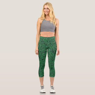 Leggings Capri Motif botanique Leafy Elegance
