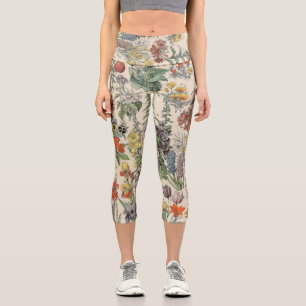 Leggings Capri Motif botanique vintage