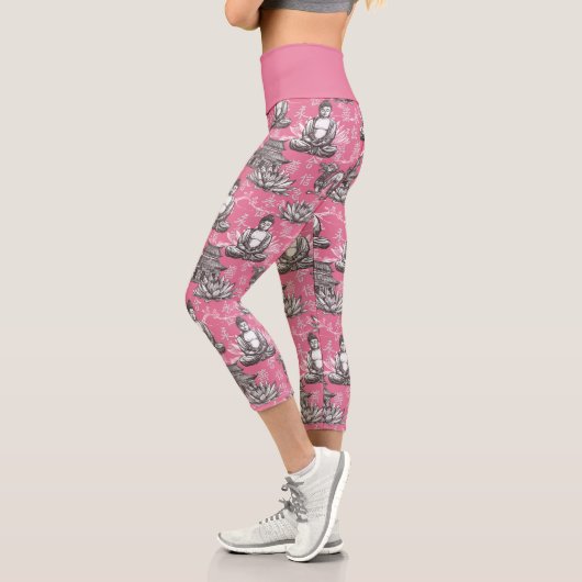 Leggings Capri Motif Bouddha (Gauche)