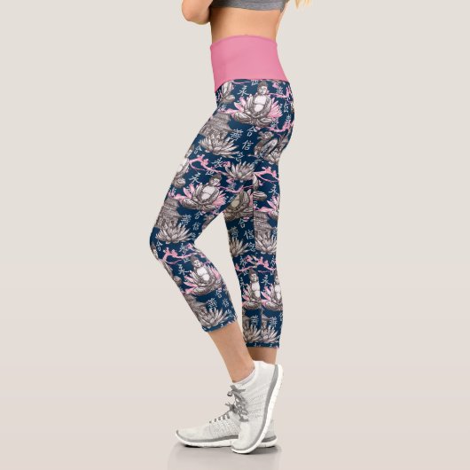 Leggings Capri Motif Bouddha (Gauche)