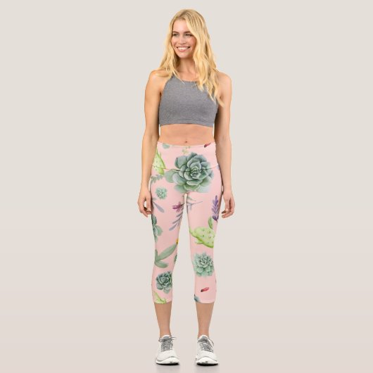Leggings Capri Motif Cactus 8 (Recto)