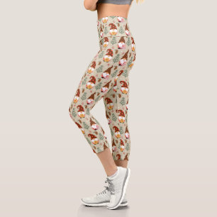 Leggings Capri Motif cadeau Noël Gnomes