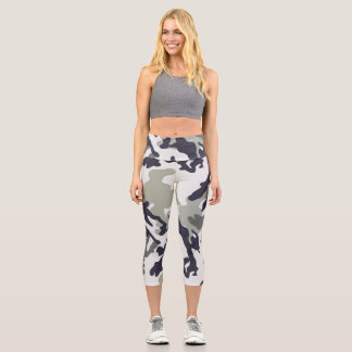 Leggings Capri Motif Camo Urbain
