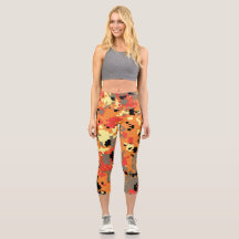 Motif camouflage numérique – Orange-Rouge LG