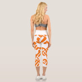 Leggings Capri 🟡 Motif Celtique Marigold Jaune Élégant (Verso)