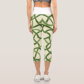 Leggings Capri ☘️ Motif Celtique Vert en Entrelacs 🍀 (Verso)