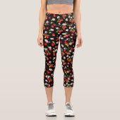 Leggings Capri Motif cerise 1 (Recto)