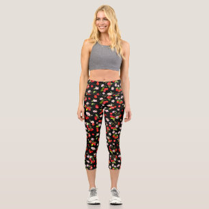 Leggings Capri Motif cerise 1