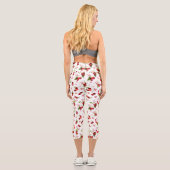 Leggings Capri Motif Cerise 1 (Verso)