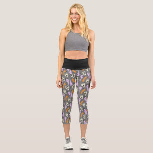 Leggings Capri Motif Chauve-Souris Crâne Fantôme Halloween Mignon