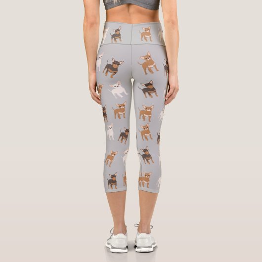 Leggings Capri Motif Chihuahua (Verso)
