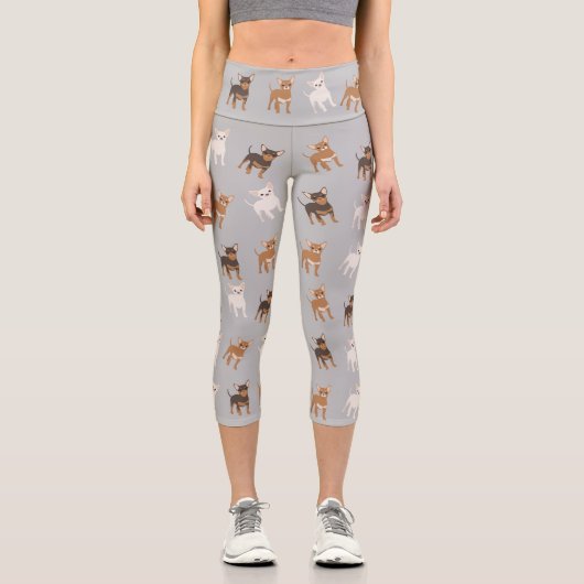 Leggings Capri Motif Chihuahua (Recto)