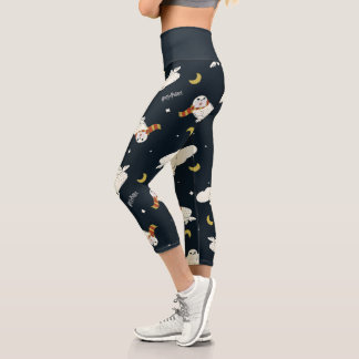 Leggings Capri Motif Clair de Lune d'Hedwig