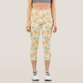 Leggings Capri Motif classique aux fruits orange (Recto)
