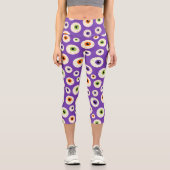 Leggings Capri Motif coloré Halloween Eyeballs (Recto)